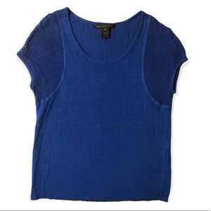 Marc Jacobs Rich Royal Blue Mesh Tee